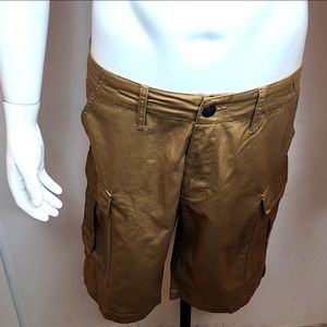 TRUE RELIGION CARGO SHORTS, 33 SIZE, "PORTOBELLO" COLOR